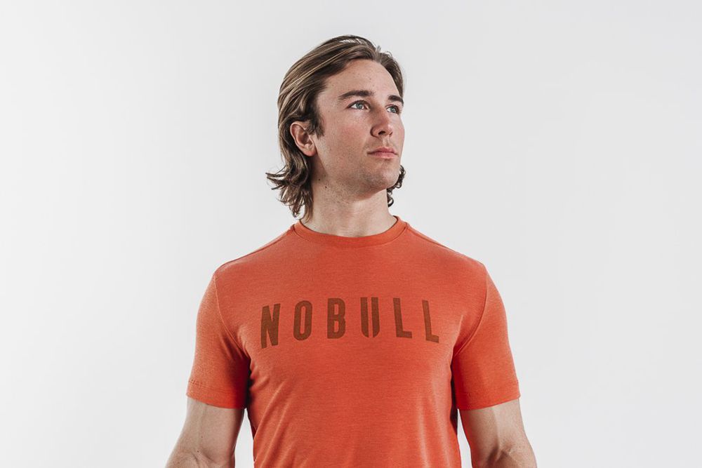 T-Shirts NOBULL Homme Corail - NOBULL,France (7603-TEXDH)